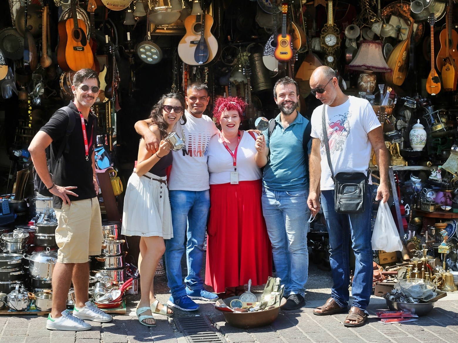 a group of people posing for the camera